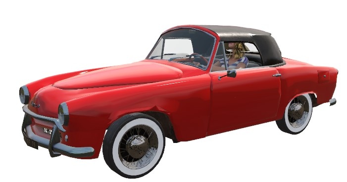 CAD59-SIMCA ARONDE WEEK-END - RED