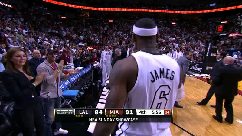 Le Bron James Lights It Up Against the
