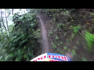 MTB POV on intense race course in Colombian hills - Red Bull Camino Arriero