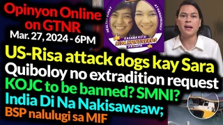 US-Risa AkBayad Attack Dogs VS Sara Duterte | KOJC, SMNI ban? GTNR with Ka Mentong and Ka Ado