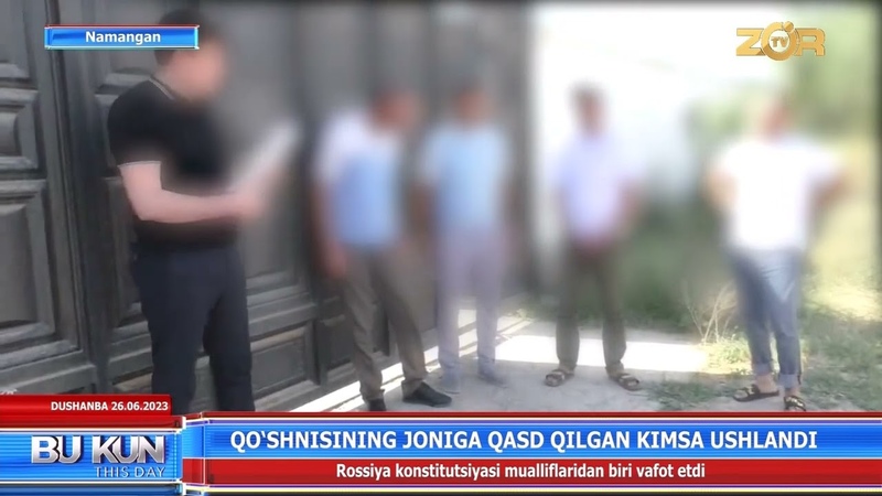 Qoʻshnisining joniga qasd qilgan kimsa