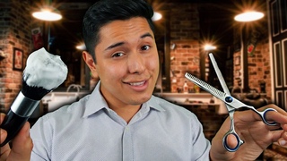 ASMR | Italian Barber Haircut & Shave Role Play