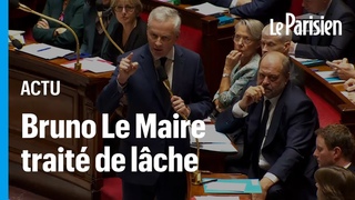 Trait de lche  l'Assemble, Bruno Le Maire demande des excuses au groupe de Marine Le Pen