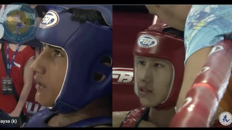 57kg: Rakhat Binazar ( KAZ) vs Branislav Tomas ( CZE). IFMA Youth World Muaythai Championship 2019. Bangkok.