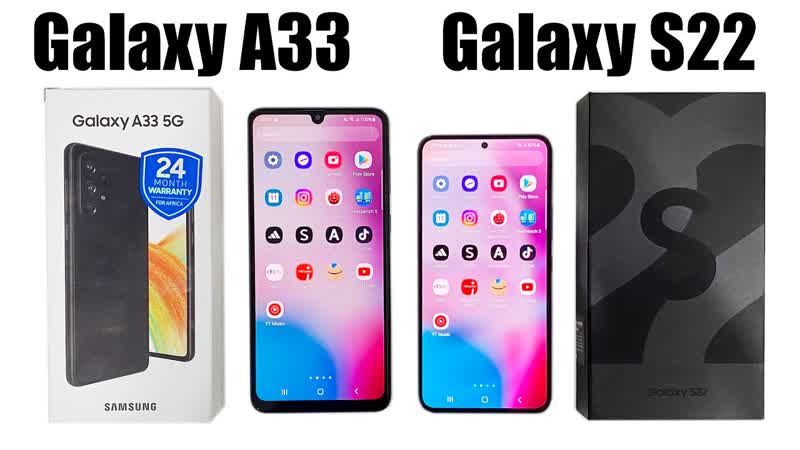 SAMSUNG Galaxy A33 vs Samsung Galaxy S22 SPEED