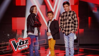 Santiago, Adriel y Andy cantan 'Hoy tengo ganas de ti' - Batallas | La Voz Kids Colombia 2022