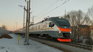 Электропоезд ЭП2Д-0095 ЦППК перегон Каналстрой - Дмитров