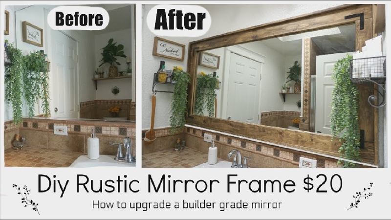 RUSTIC MIRROR FRAME, FARMHOUSE DIY DECOR, Momma From