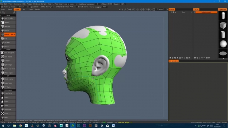 Danny Mac 3 D How to Retopologize a Head like a Boss Part