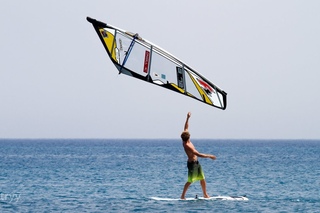 Steven Van Broeckhoven  B-72. World Champion.  Classic of freestyle  windsurfing