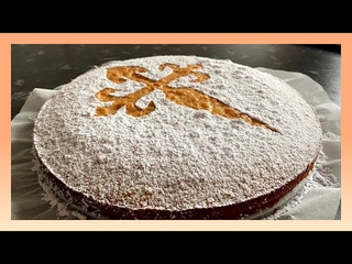 Tarta de Santiago. Tarta de almendras. Postre gallego paso a paso