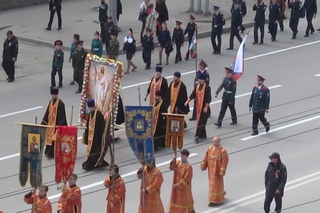 Крестный ход в Новосибирске 1 мая 2016
