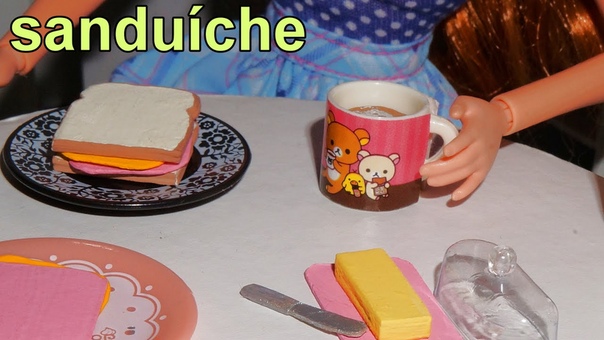 Como fazer um sanduíche (comida) para boneca Barbie, Monster High, Frozen, EAH e