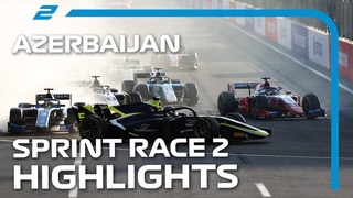 Formula 2 RACE 100! F2 Sprint Race 2 Highlights | 2021 Azerbaijan Grand Prix