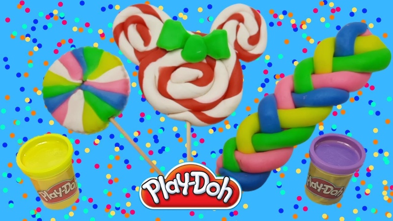 Candy with plasticine Play Doh from MT, Lollipop with Play