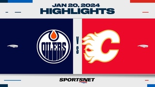 NHL Highlights |  Oilers vs. Flames - January 20, 2024