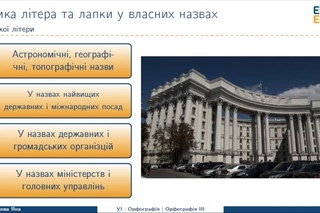 Українська мова. Орфографія ч.3 (Велика літера та лапки у власних назвах). Відео 1 6 3 1