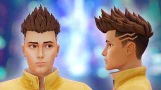 David Cyberpunk Edgerunner  TS4 Hairstyle speedmodelling + DL