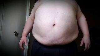 Fat jiggly belly