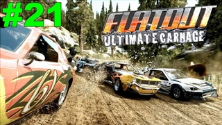 🔴FlatOut: Ultimate Carnage. Прохождение на автомобиле “Grinder“. Кубки с 1 по 4. #21