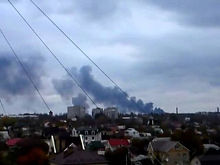 . Донецк. Сильный взрыв со стороны завода химреактивов