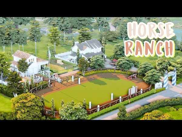 Horse Ranch, , (no CC) The Sims 4 Speed Build, ,, thesims4,