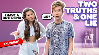 Two truths and One Lie  Does TXUNAMY have a boyfriend |  Sawyer Sharbino