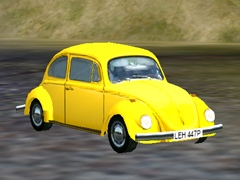 VW Beetle yellow Traffic