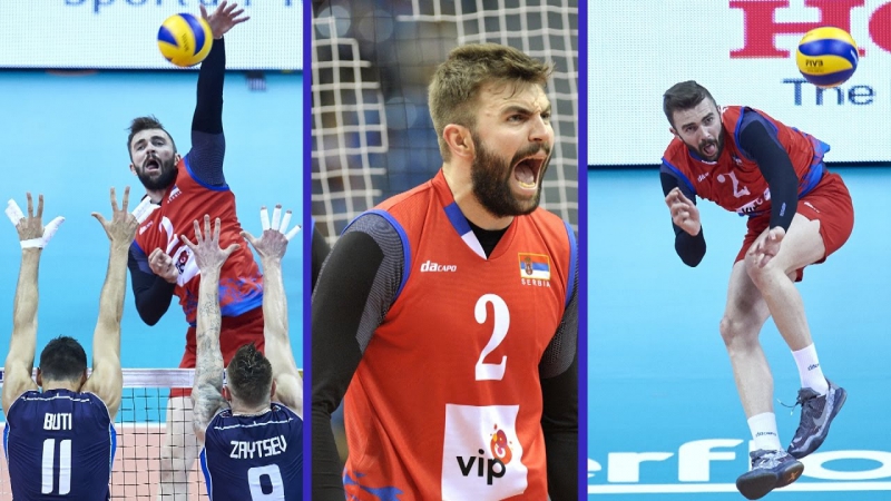 Uroš Kovačević ( SRB) The best left handed volleyball