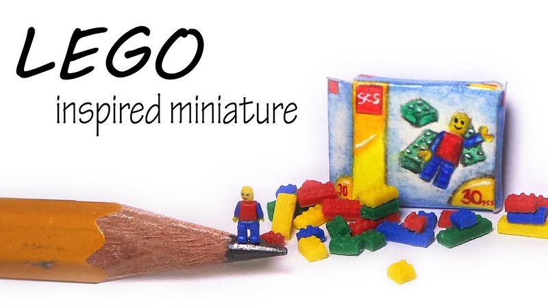 Miniature LEGO Inspired Polymer Clay