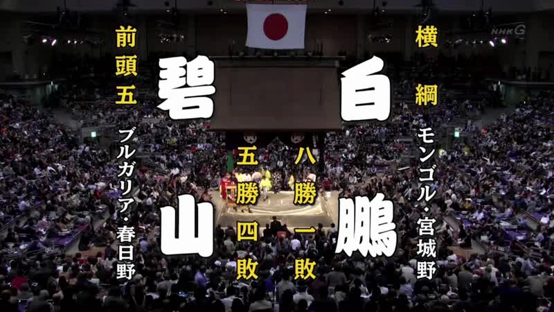 Aoiyama vs Hakuho Kyushu 2019, Makuuchi Day