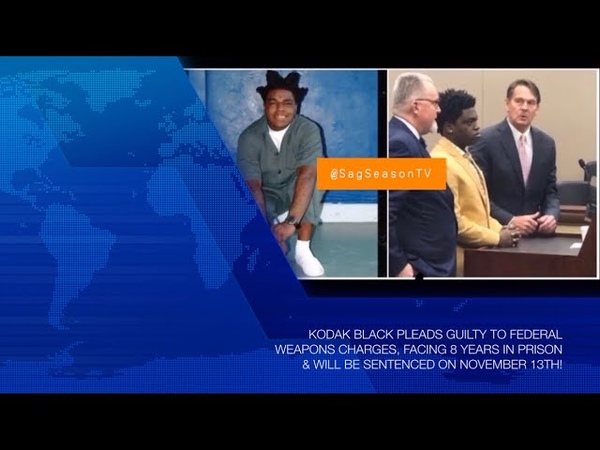 KODAK BLACK PLEADS GUILTY TO FEDERAL WEAPONS CHARGES, FACING 8 YEARS IN