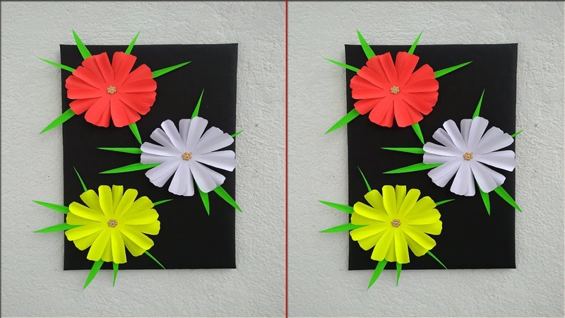 Beautiful handmade wall decoration ideas, , wall hanging, , Colorful paper craft