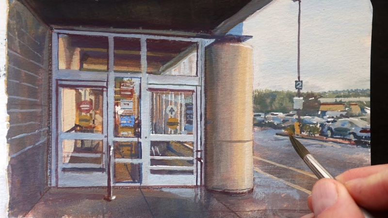 How I Paint a Supermarket Entrance ( You ll be surprised by my messy