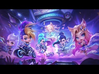 Cinematic K/DA All Out Ahri Prestige, Seraphine, Evelynn, Akali & Kai'sa Chibi - TFT: Golden Spatula