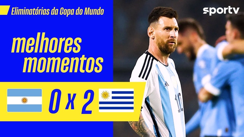 ARGENTINA 0 X 2 URUGUAI, MELHORES MOMENTOS, ELIMINATÓ RIAS DA COPA DO MUNDO 2026,