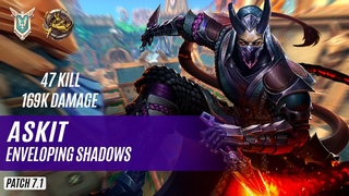 47 KILL 169K DAMAGE аskit VATU PALADINS COMPETITIVE (MASTER) ENVELOPING SHADOWS