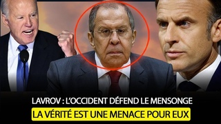LE DISCOURS DTONANT DE LAVROV SERGUEI : IMPOSSIBLE D'IGNORER LA RALIT MAINTENANT