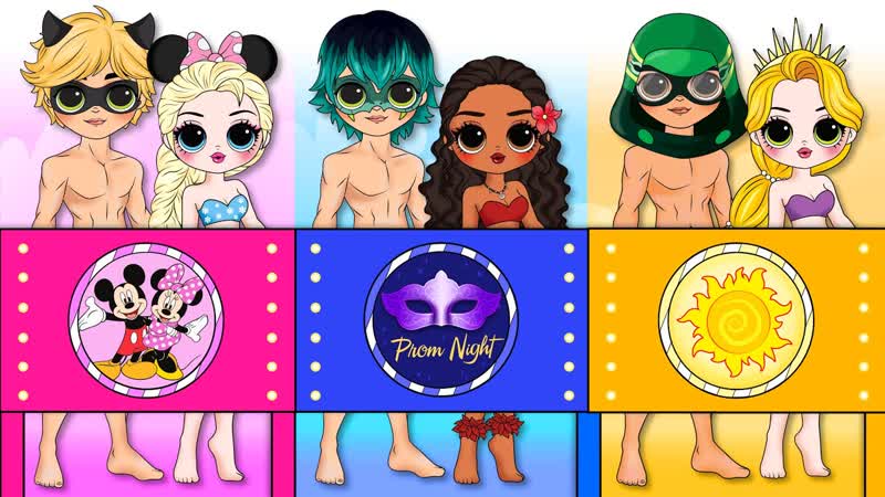 53 Couple Disney Princess Miraculous Heroes : Who will get the New Fashion Style , DIYs Paper