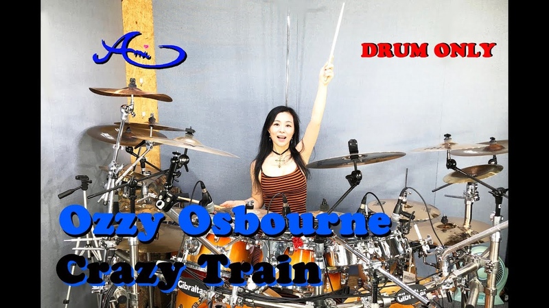 Ozzy Osbourne Crazy Train drum only (cover by Ami Kim) (, 52