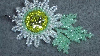 Tutorial: Beaded Leaf как сделать  лист из бисера.