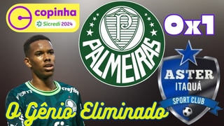 Aster de Itaqu faz histria, elimina o Palmeiras e o mgico Estevo da Copinha: uma lstima