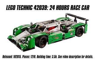 ’Lego Technic 42039 24 Hours Race Car’ Unboxing, Speed Build & Review | Sariel’s LEGO Technic Den
