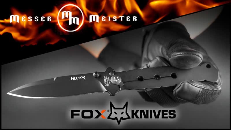 Сверхлегкий тактический нож из Италии FOX HECTOR BLACK