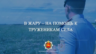 В жару  на помощь к труженикам села