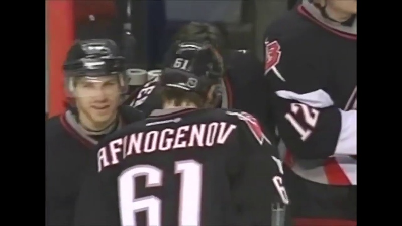 Max Afinogenov brilliant New Year Eve hat trick vs Capitals