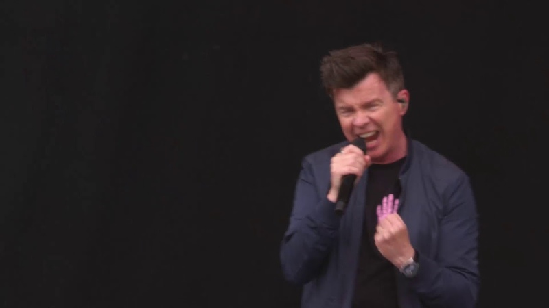 Rick Astley Never Gonna Give You Up Live at The Isle of Wight Festival